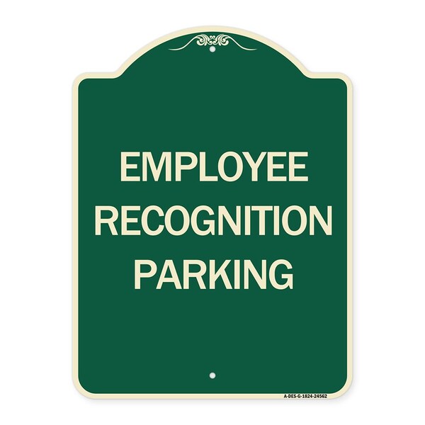 Employee Recognition Parking Heavy-Gauge Aluminum Architectural Sign, 24" x 18", G-1824-24562